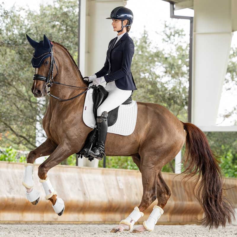 LeMieux Dressage ProSorb 2 korrektionsunderlag - hvid