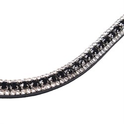 QHP pandebånd "Brilliance" -Black, sort smukt