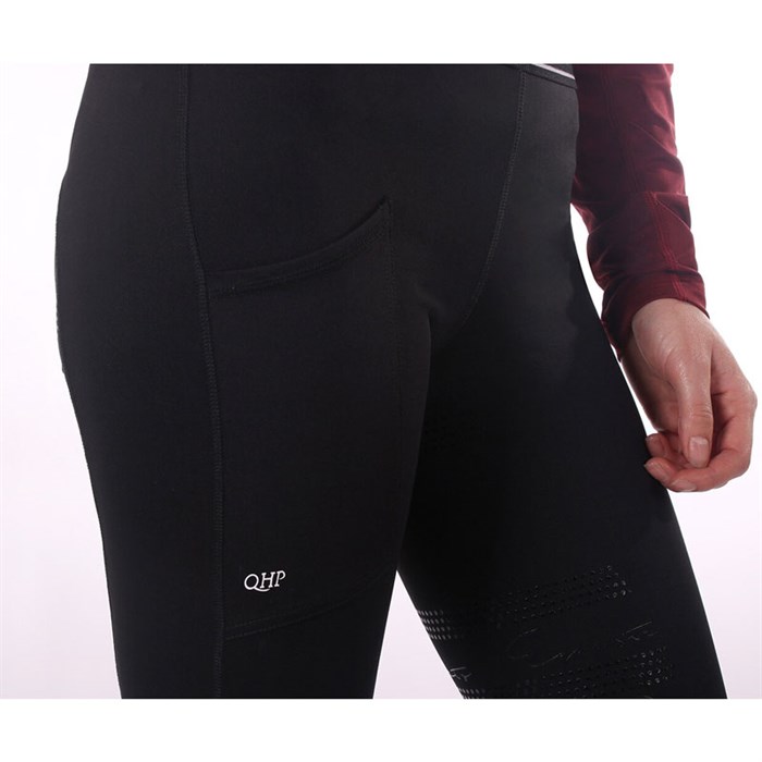 QHP ridetights "Eden" m. fuldgrip - sort