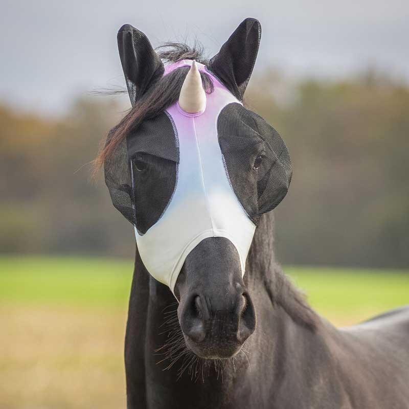 QHP fluemaske "Unicorn" med enhjørningehorn