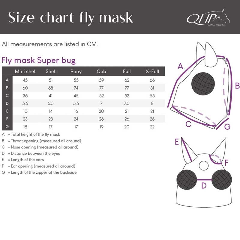 QHP fluemaske "Super Bug" - Unicorn Pink