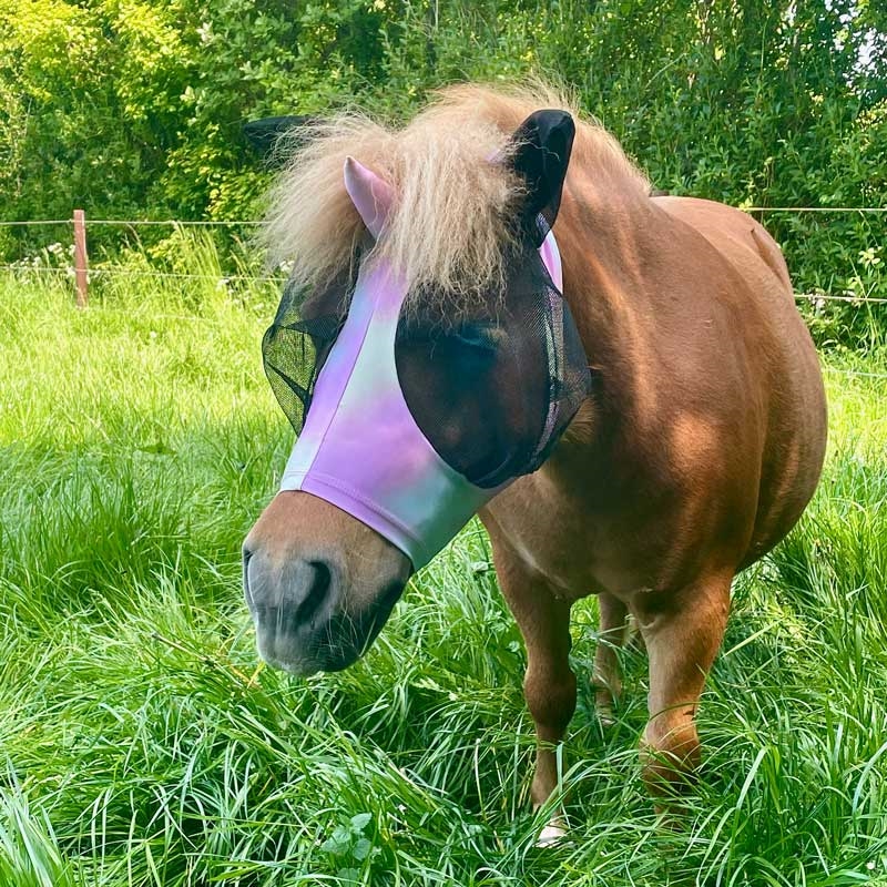 QHP fluemaske "Unicorn" med enhjørningehorn