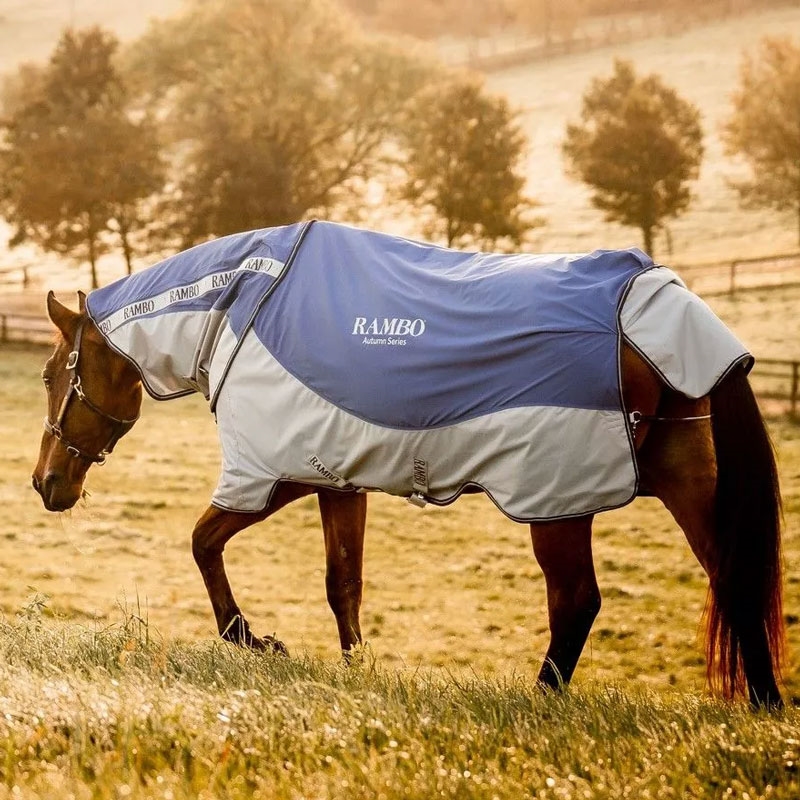 Horseware Rambo Autumn Series Disc Turnout dækken 0g. - navy