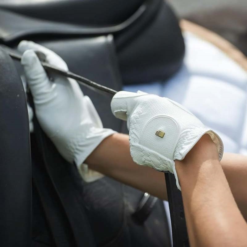 ROECKL ridehandsker "Roeck Grip" - hvid