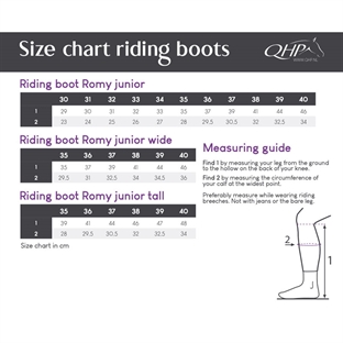 QHP ridestøvler "Romy" Junior - sort
