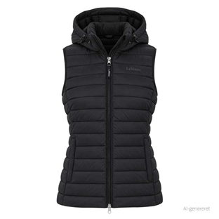 LeMieux puffer vest "Rose Hooded" - sort