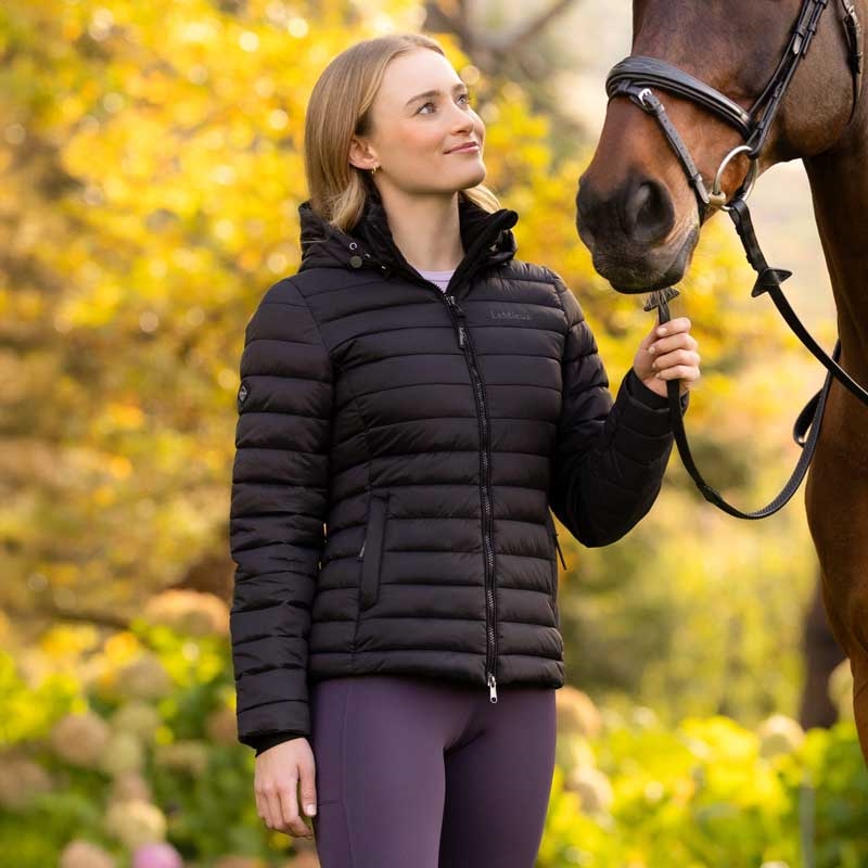 LeMieux jakke "Rose Hooded Puffer" - sort