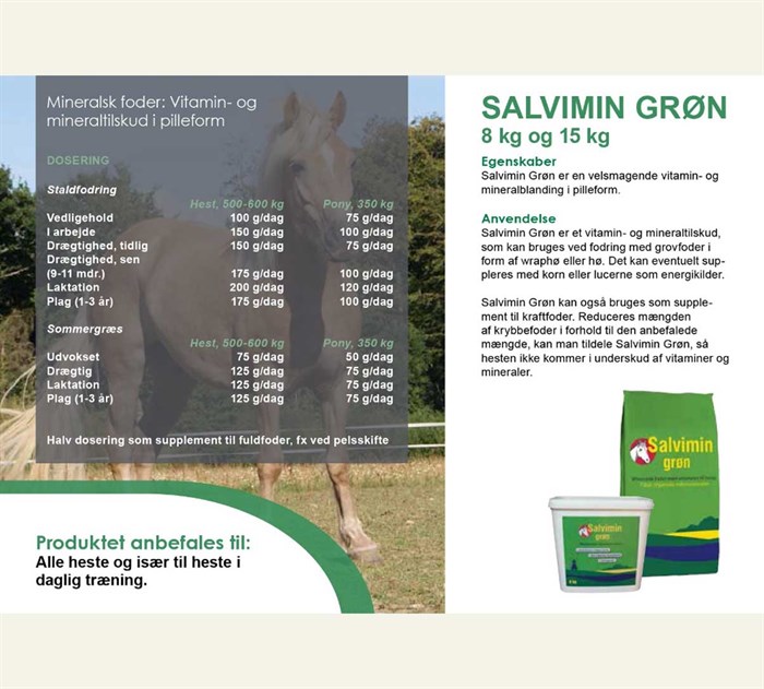 Salvimin grøn dosering