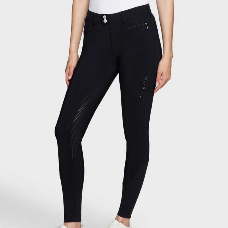 Samshield ridebukser "Diane" - sort m. fuldgrip