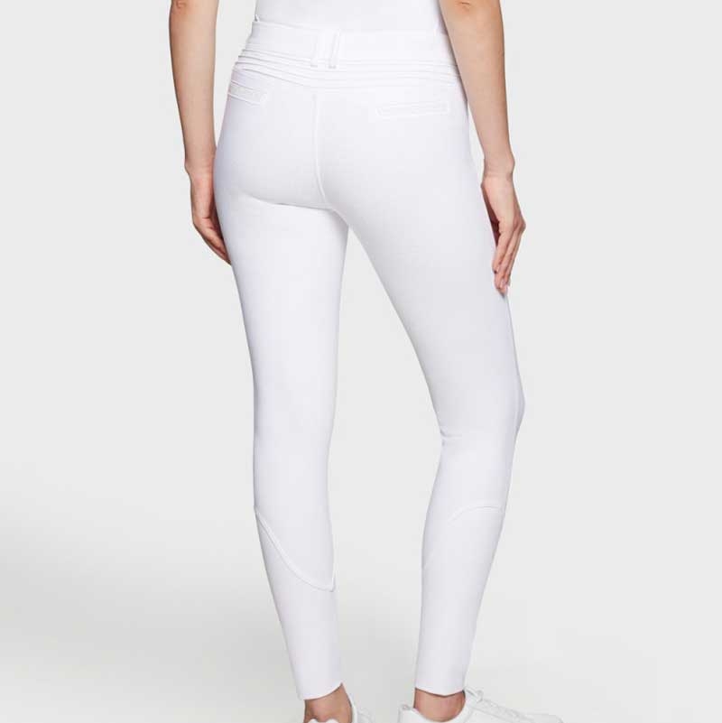 Samshield ridebukser "Diane" - hvid m. fuldgrip