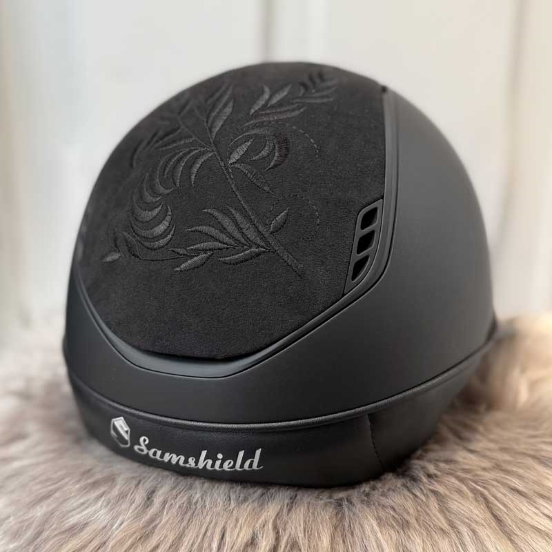 Samshield Miss Shield Shadowmatt 2.0 - sort/matt black m. Flower Embroidery