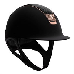 Samshield Shadowmatt - sort/rosegold, stribet lædertop