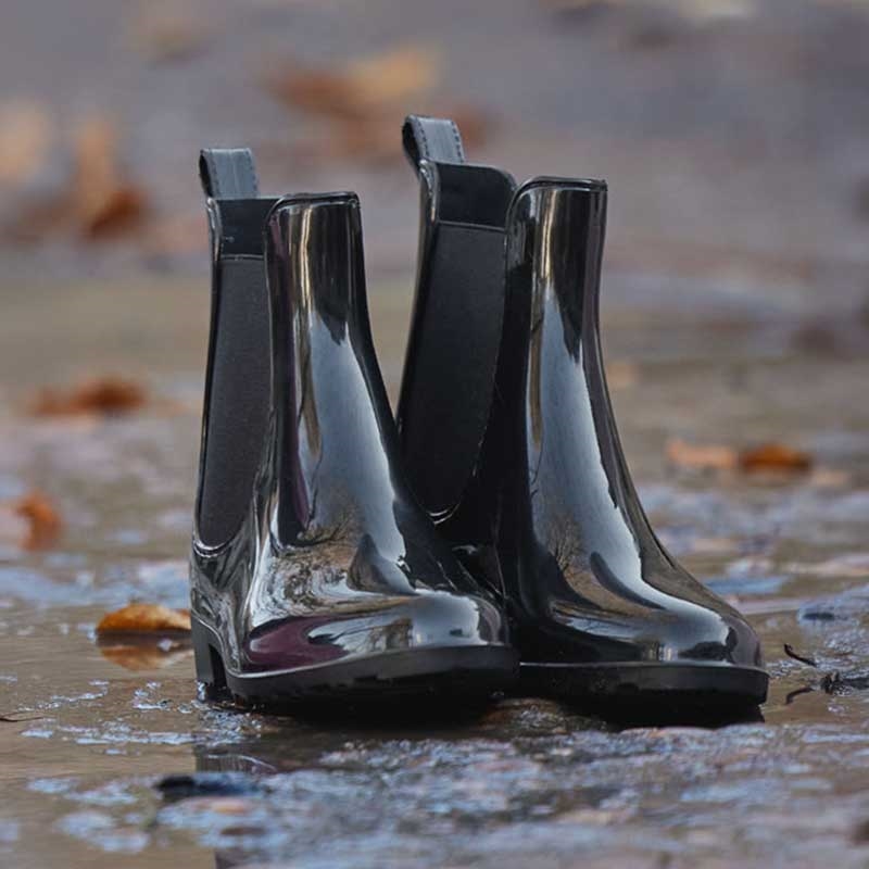 ELT gummistøvler "Shiny Jodphur" - sort