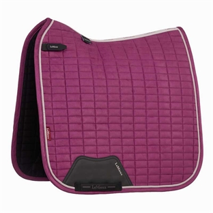 LeMieux Dressage Suede underlag - Blackberry