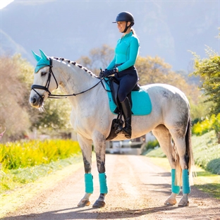 LeMieux Dressage Suede underlag - azure