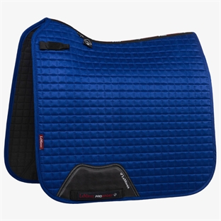 LeMieux Dressage Suede underlag - benetton blue