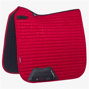 LeMieux Dressage Suede underlag - chilli red