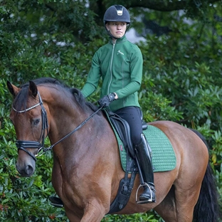 LeMieux Dressage Suede underlag - hunter green