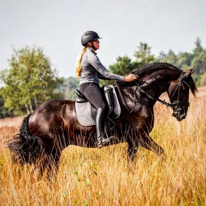 LeMieux Dressage Cotton underlag - grå