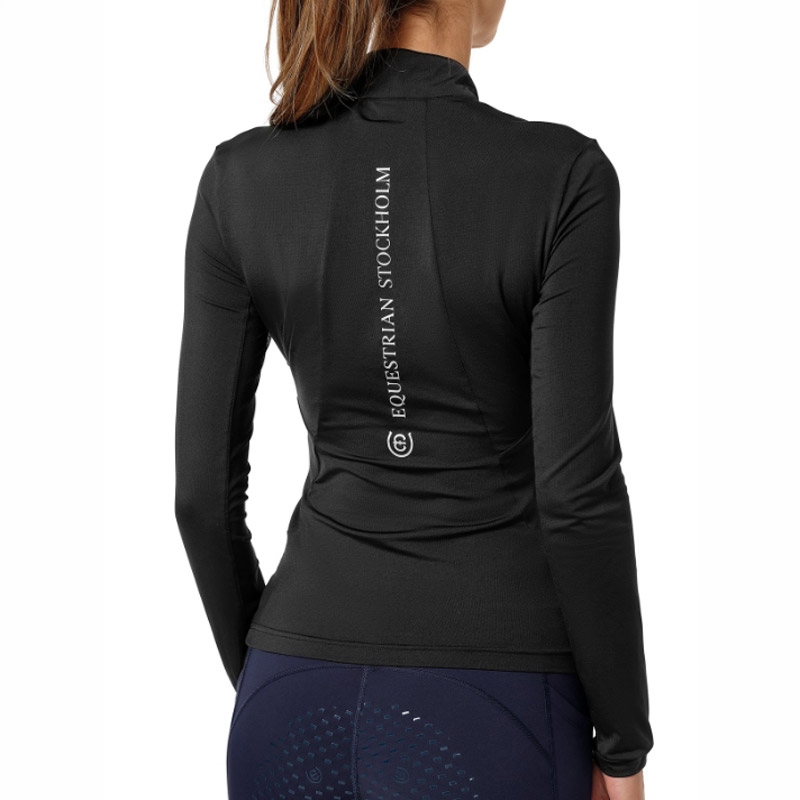 Equestrian stockholm bluse "Air Breeze Sunshirt" - sort