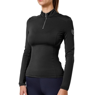 Equestrian stockholm bluse "Air Breeze Sunshirt" - sort