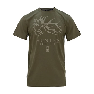 Swazi Hunter For Life T-shirt, Olive front