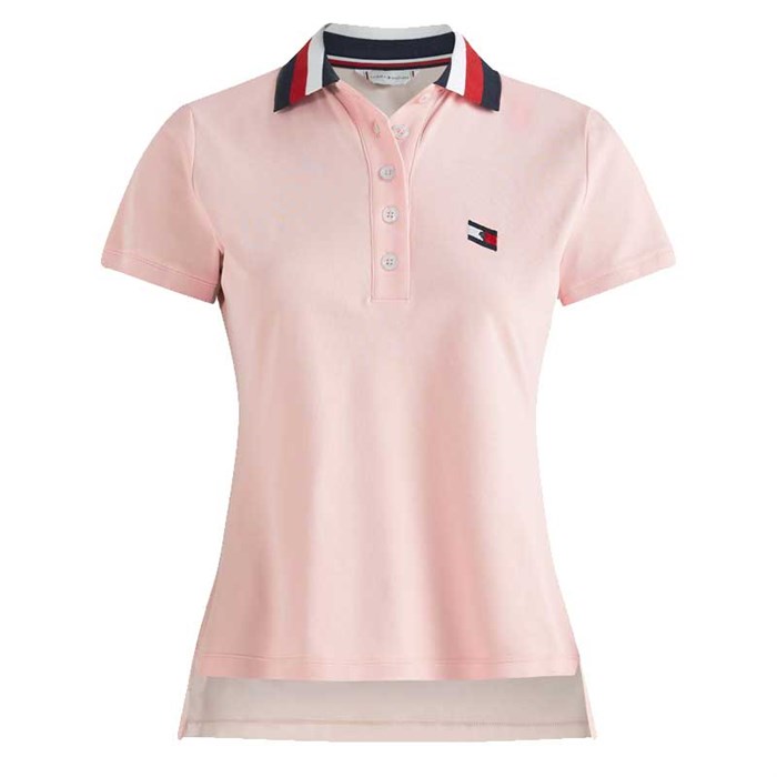 Peach polo kortærmet med logo fra Tommy hilfiger Equestrian