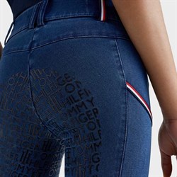 Tommy hilfiger denim ridebukser tæt på bagfra