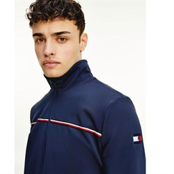 Tommy Hilfiger "Softshell Herre jakke" - Performance - Desert Sky tæt på