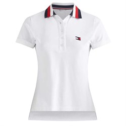 hvid polo med logo fra Tommy Hilfiger Equestrian