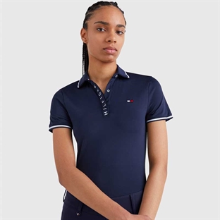 Tommy Hilfiger polo ridebluse navy