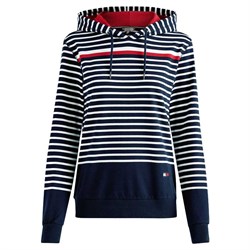 Tommy Hilfiger "Ribbed Hoody" - Desert Sky/Hvid