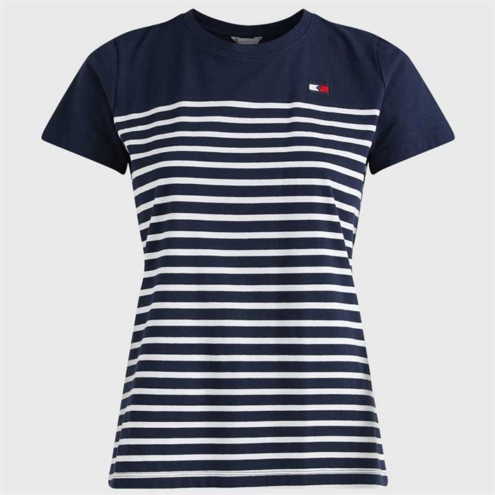 Tommy Hilfiger "Partial Ribbed T-Shirt" - Desert Sky