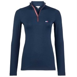 Tommy Hilfiger thermobluse - navy forfra