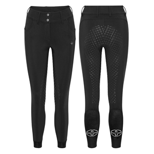 Trolle Projects ridebukser "New Star Cut High Waist Breeches Full Grip" - sort