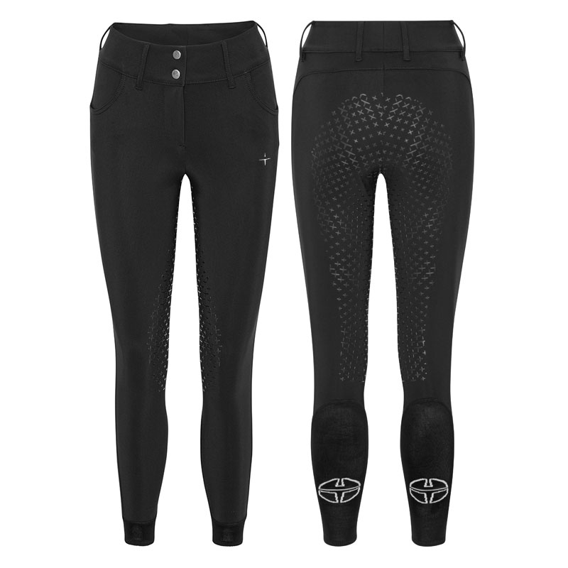 Trolle Projects ridebukser "New Star Cut High Waist Breeches Full Grip" - sort