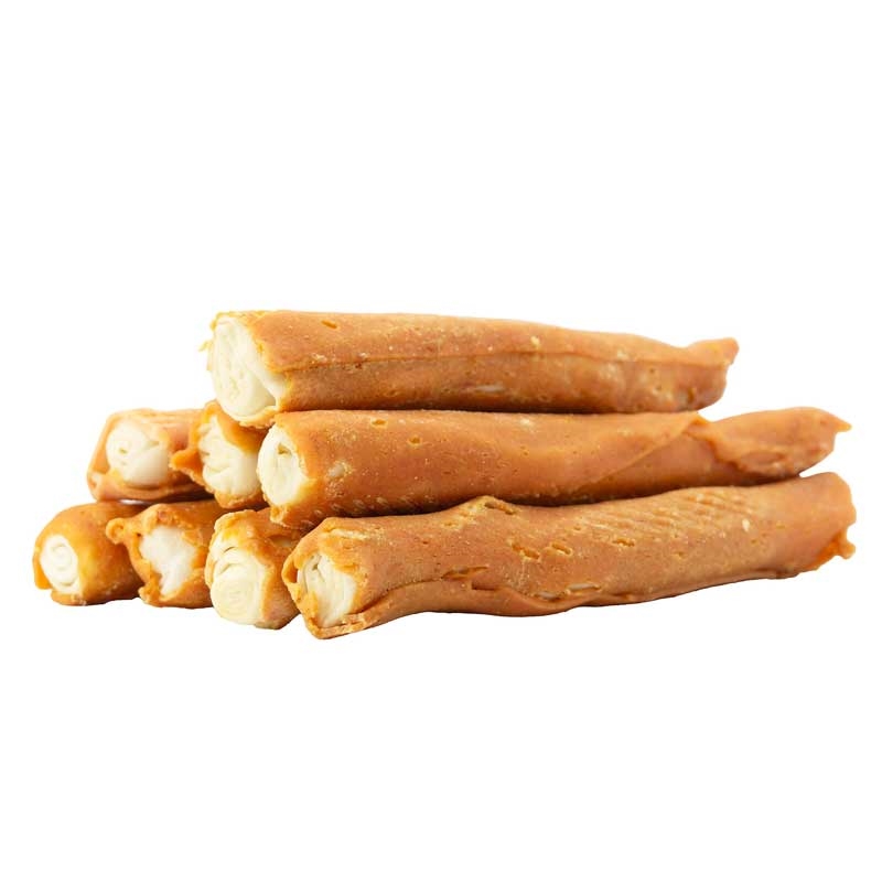 TreatEaters Chicken (kylling) Rolls i pose 17x3cm 8stk. fra siden