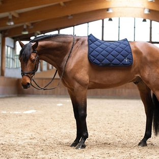 Trolle "Polygon dressage" underlag - navy/hvid