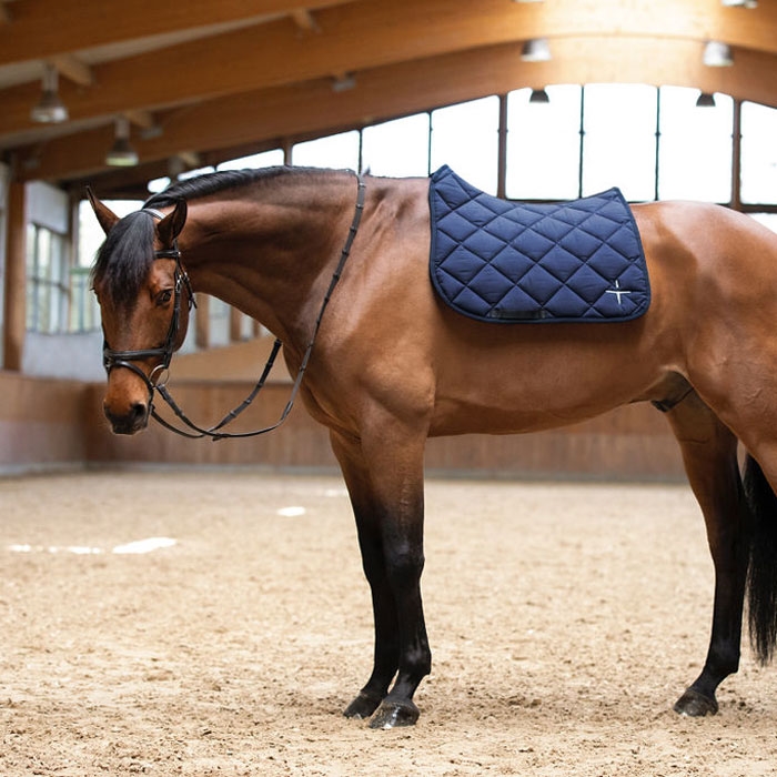 Trolle "Polygon dressage" underlag - navy/hvid