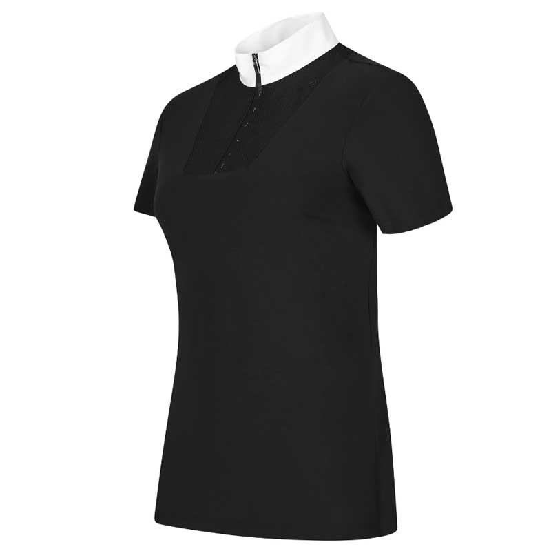 Trolle stævnebluse "Center Line Mesh Competition Polo" - sort