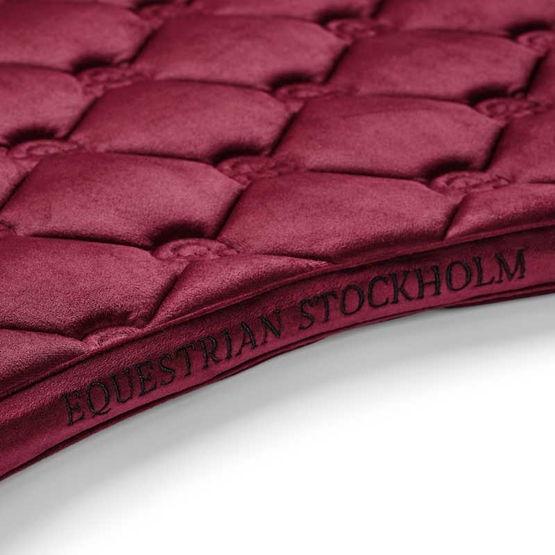 Equestrian Stockholm underlag "Velvet" - Merlot