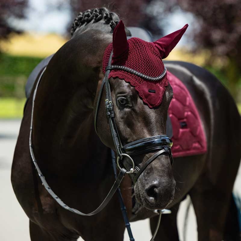 Equestrian Stockholm hut "Velvet" - Merlot