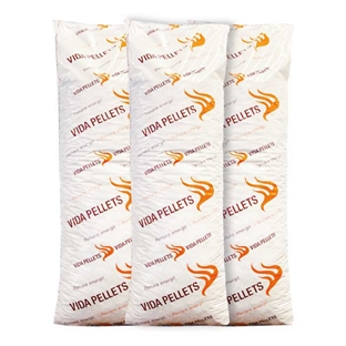 Vida træpiller 8mm. løse sække a 16kg.