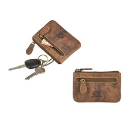 Vintage læder nøgle pung