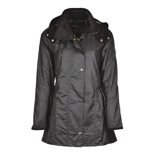 Oxford Blue Olivia Oilskinjakke front