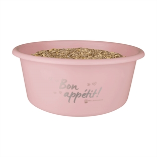 Foderspand med låg, 5 liter - linnea pink