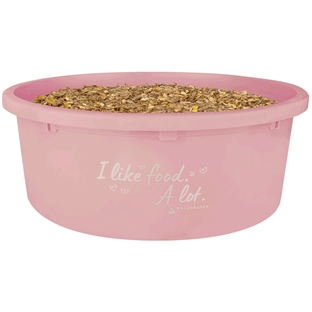 Foderspand med låg, 8 liter - linnea pink