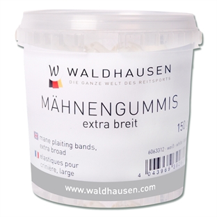 Manelastikker, silicone i bøtte, 1500 stk. - transparent