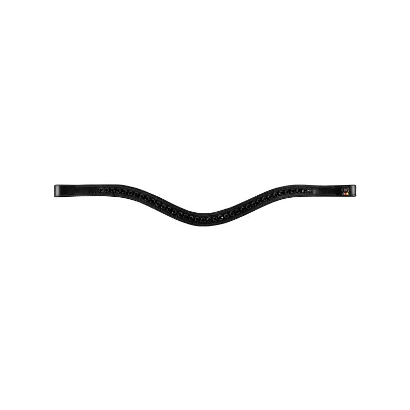 Waldhausen trense \'\'Relaxation X-Line\'\' - sort pandebånd