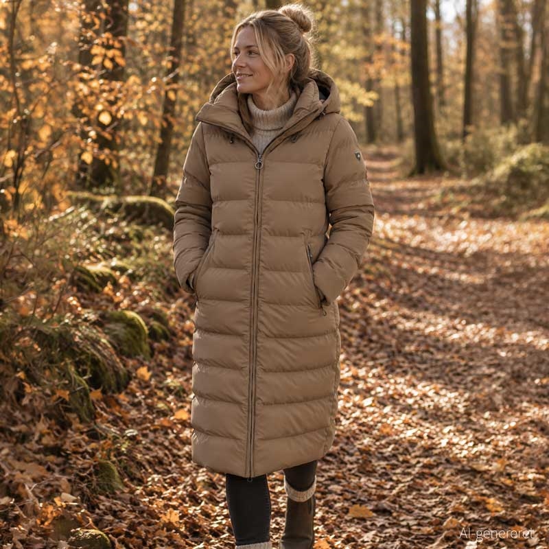 Wellensteyn jakke "Cordoba Long" - light brown AI